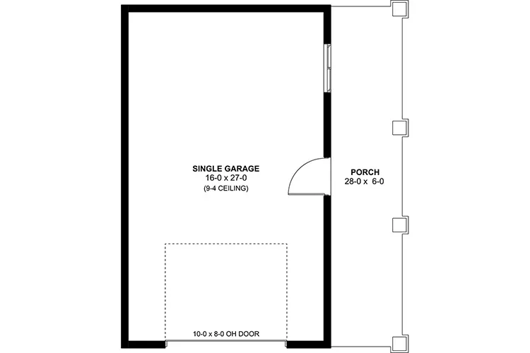 Main Floor Plan for House Plan #580474