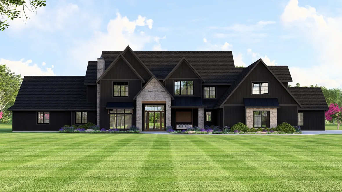 Full Rendering for House Plan #756755