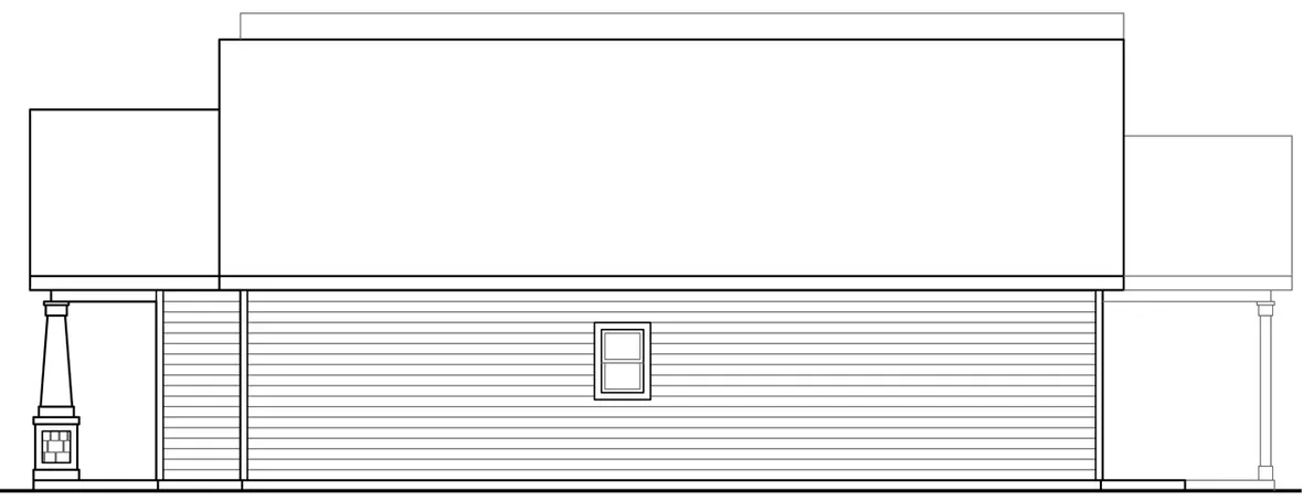 Right Elevation for House Plan #340772