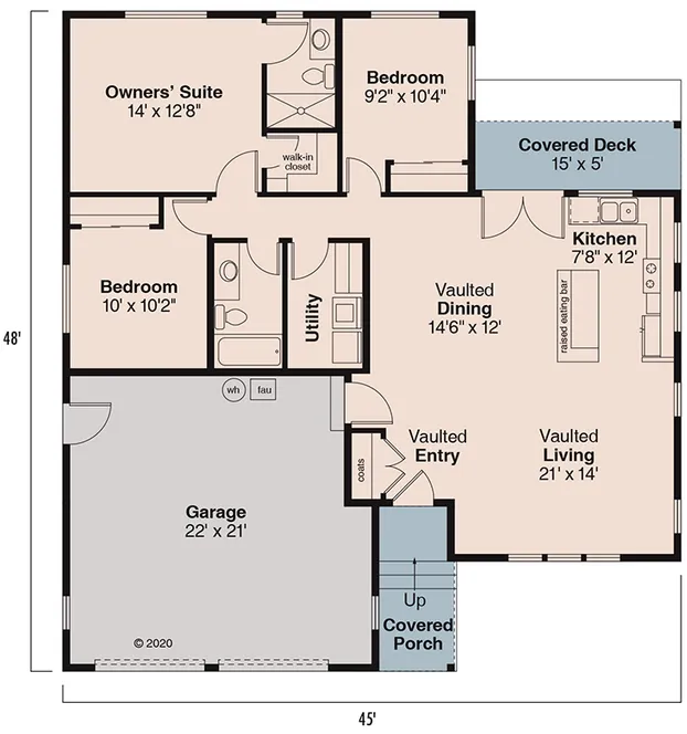 Main Floor Plan for House Plan #348921