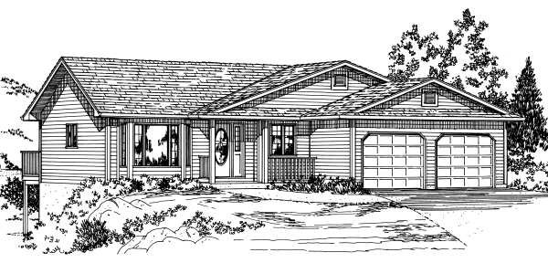 Full Rendering for House Plan #224208