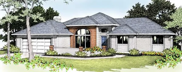 Full Rendering for House Plan #231017