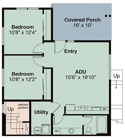 Basement Plan for House Plan #341552