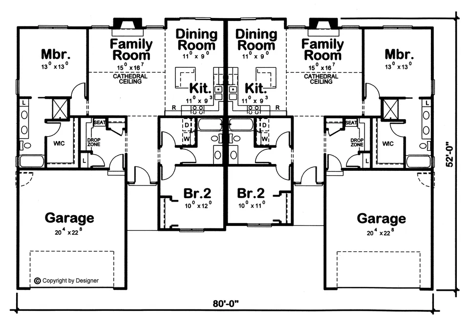 Main Floor Plan for House Plan #152652