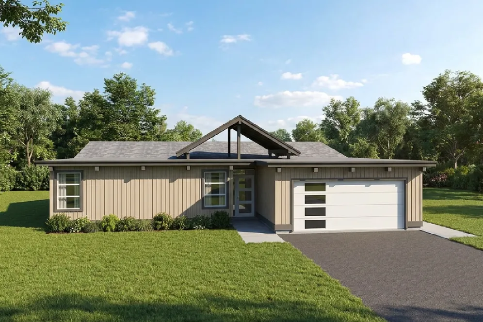 Full Rendering for House Plan #203060