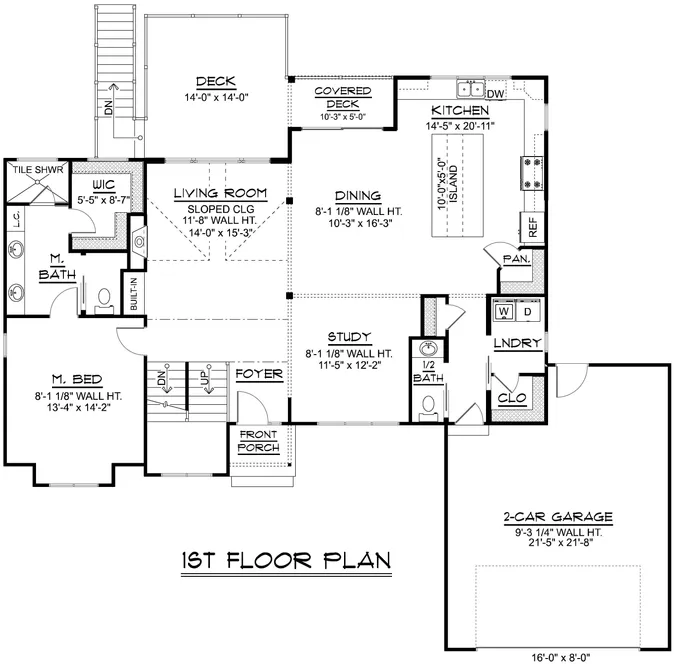 Main Floor Plan for House Plan #758822