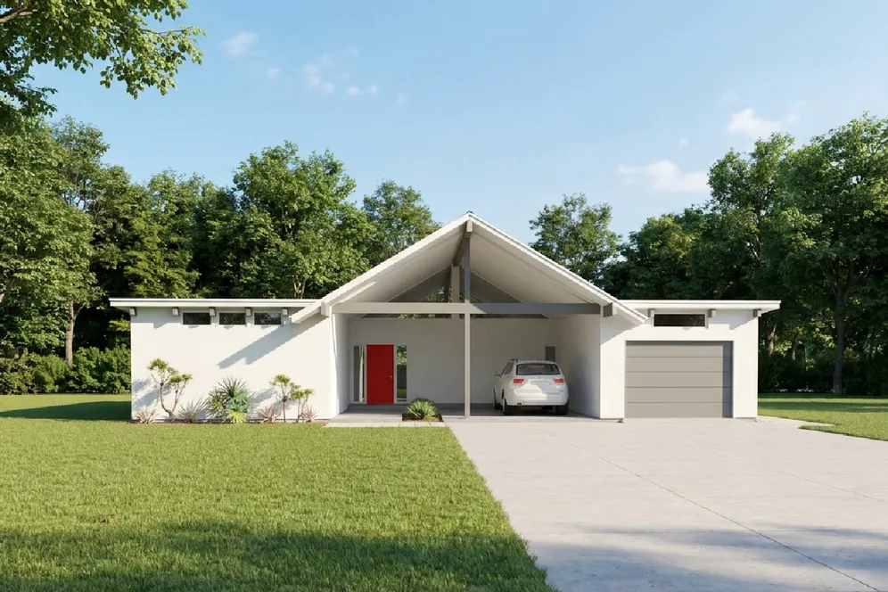 Full Rendering for House Plan #203152