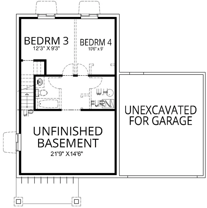 Basement Plan for House Plan #802190