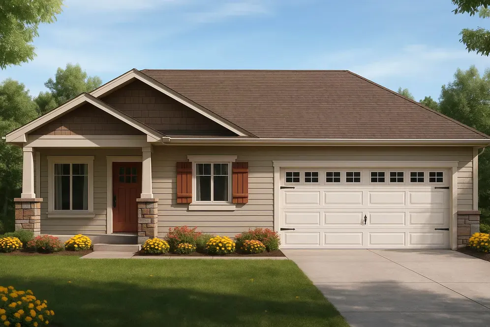 Full Rendering for House Plan #802190
