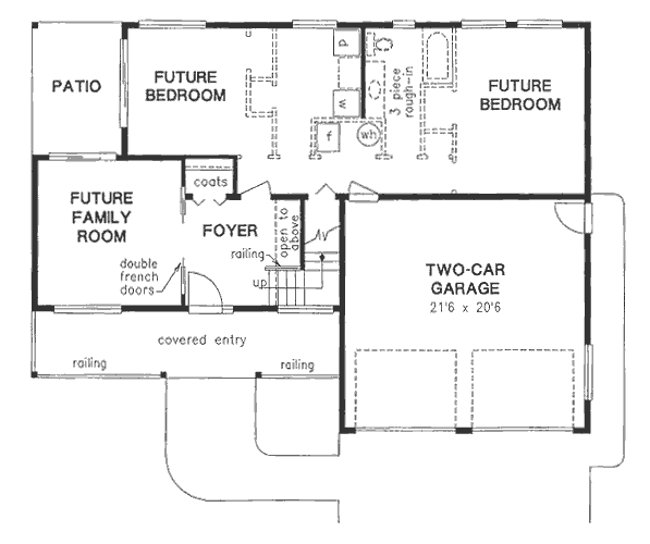 Basement Plan for House Plan #135419