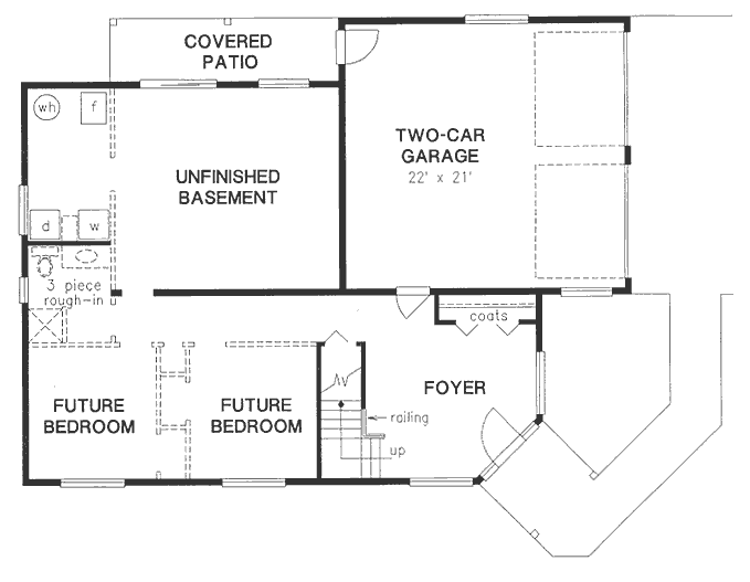 Basement Plan for House Plan #136419