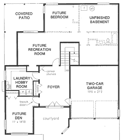 Basement Plan for House Plan #132619