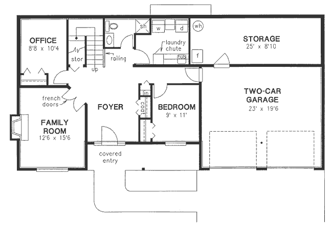 Basement Plan for House Plan #131029