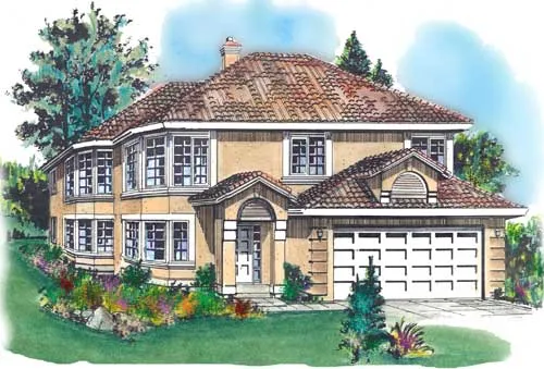 Full Rendering for House Plan #139129