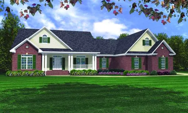 Full Rendering for House Plan #218122