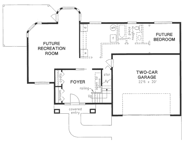 Basement Plan for House Plan #130229
