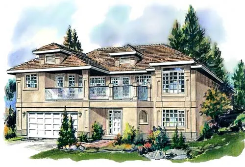 Full Rendering for House Plan #130329