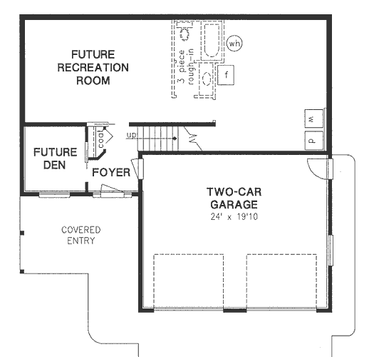 Basement Plan for House Plan #137629