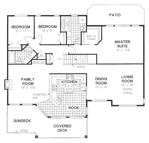 Main Floor Plan for House Plan #132439