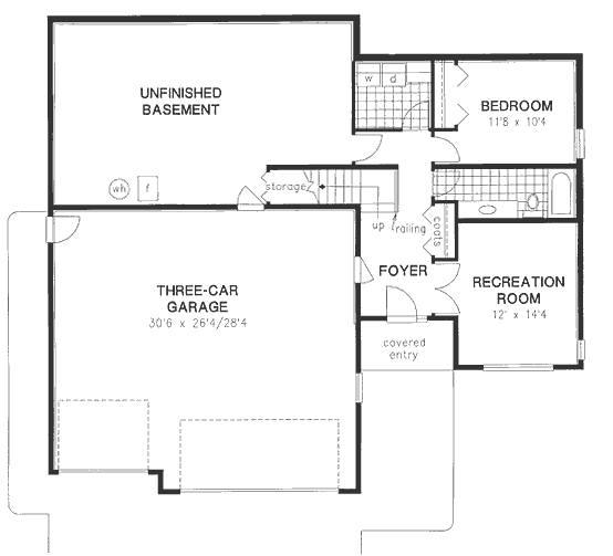 Basement Plan for House Plan #132439