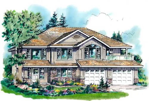 Full Rendering for House Plan #138259