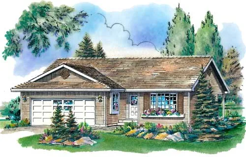 Full Rendering for House Plan #139213