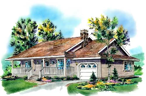 Full Rendering for House Plan #133713