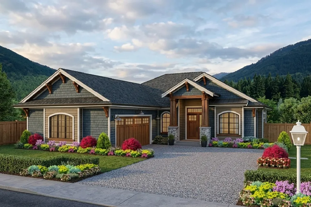 Full Rendering for House Plan #205002