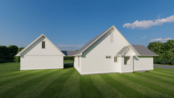 Left Elevation for House Plan #201616