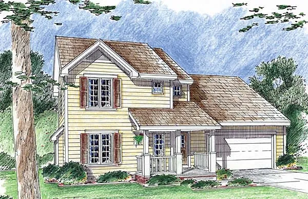 Full Rendering for House Plan #708852