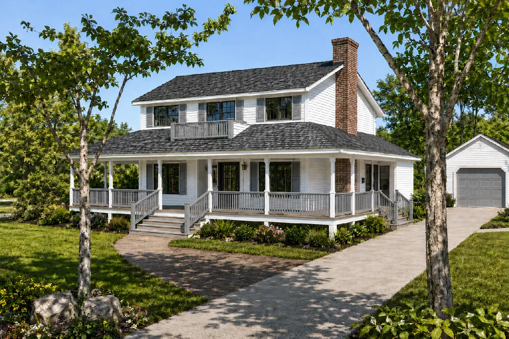 Full Rendering for House Plan #222150