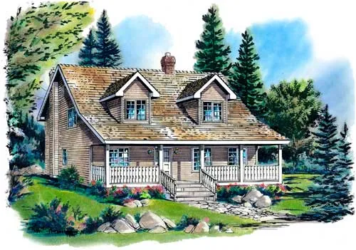 Full Rendering for House Plan #130239