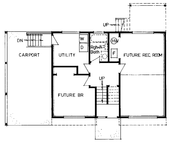 Basement Plan for House Plan #220689