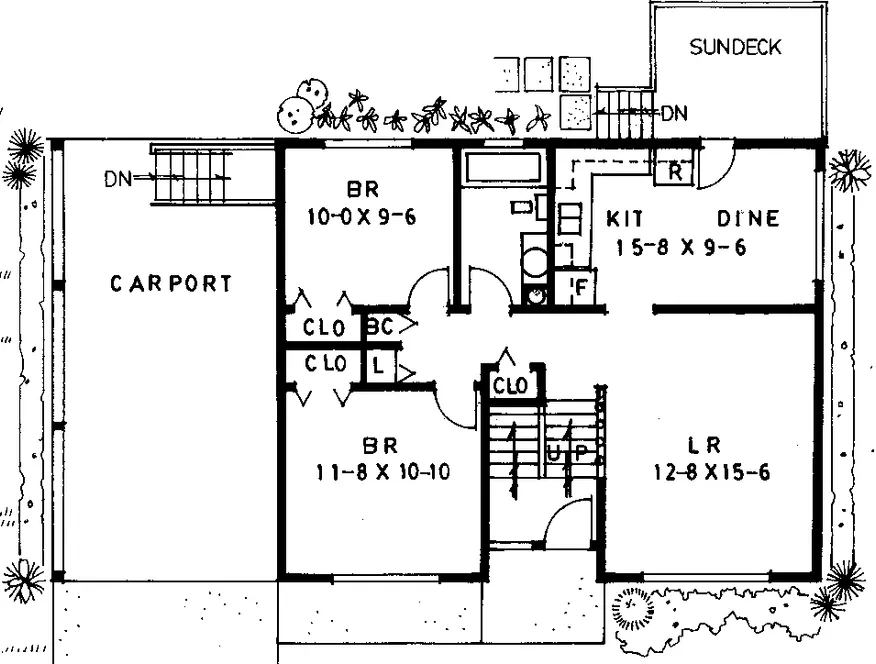 Main Floor Plan for House Plan #220689