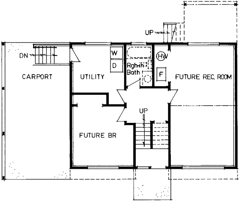 Basement Plan for House Plan #220689