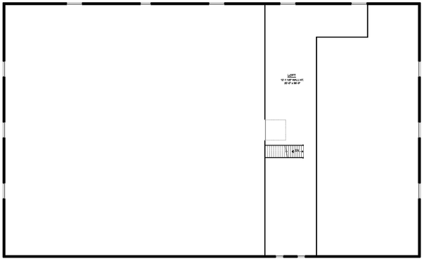 Second Floor Plan for House Plan #758947