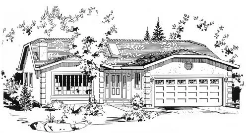 Full Rendering for House Plan #132709