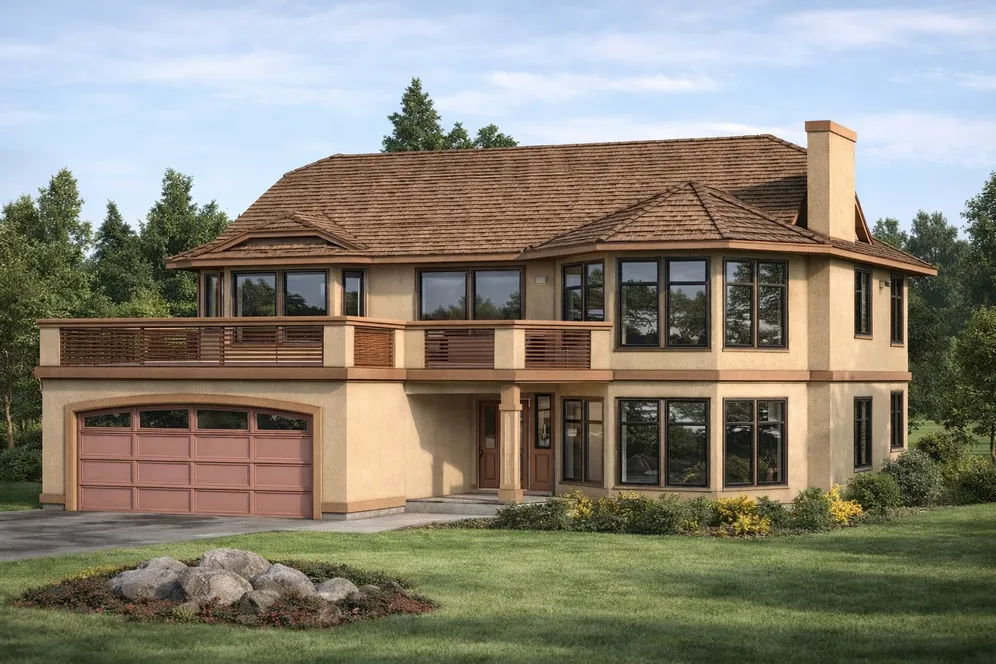 Full Rendering for House Plan #201175