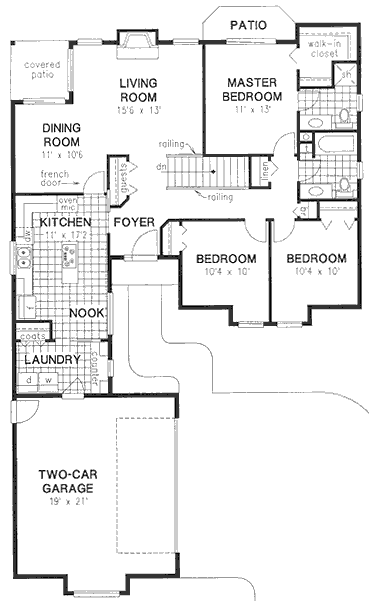 Main Floor Plan for House Plan #130119