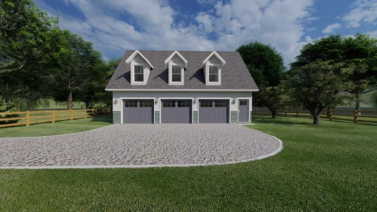 Full Rendering for House Plan #195150