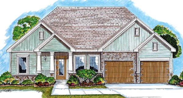 Full Rendering for House Plan #705862