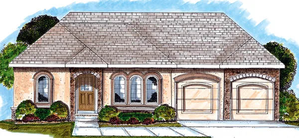 Full Rendering for House Plan #706961