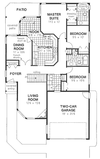 Main Floor Plan for House Plan #136119