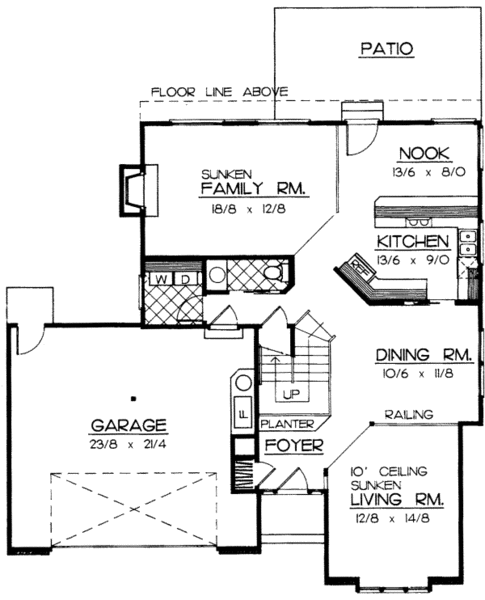 Main Floor Plan for House Plan #230209
