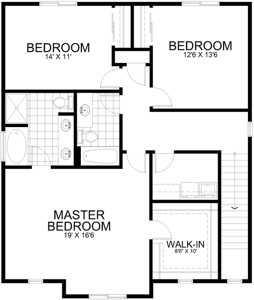 Second Floor Plan for House Plan #807212
