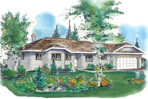 Full Rendering for House Plan #139119