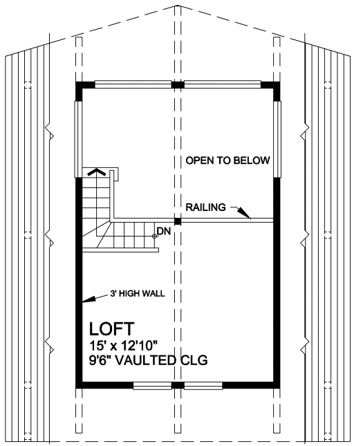 Second Floor Plan for House Plan #264850