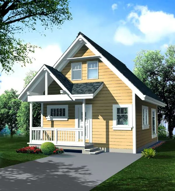 Full Rendering for House Plan #268000